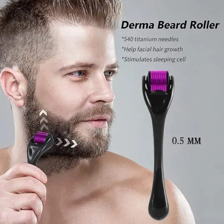 Derma Roller for Face, Beard, and Hair Growth 0.5mm