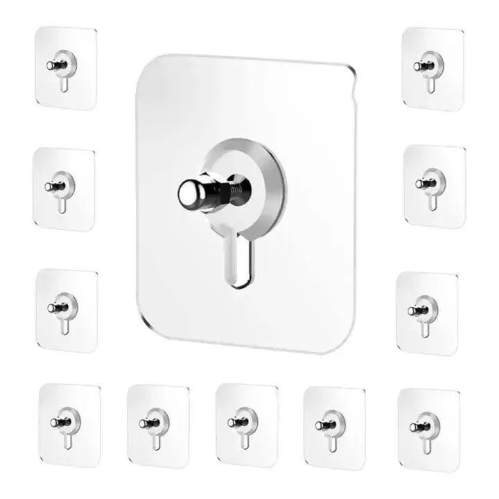 10pcs Strong Self Adhesive Punch Free Wall Hooks
