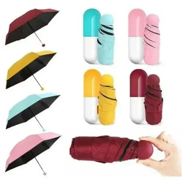 Fashionable Cute Capsule Umbrella Multicolor