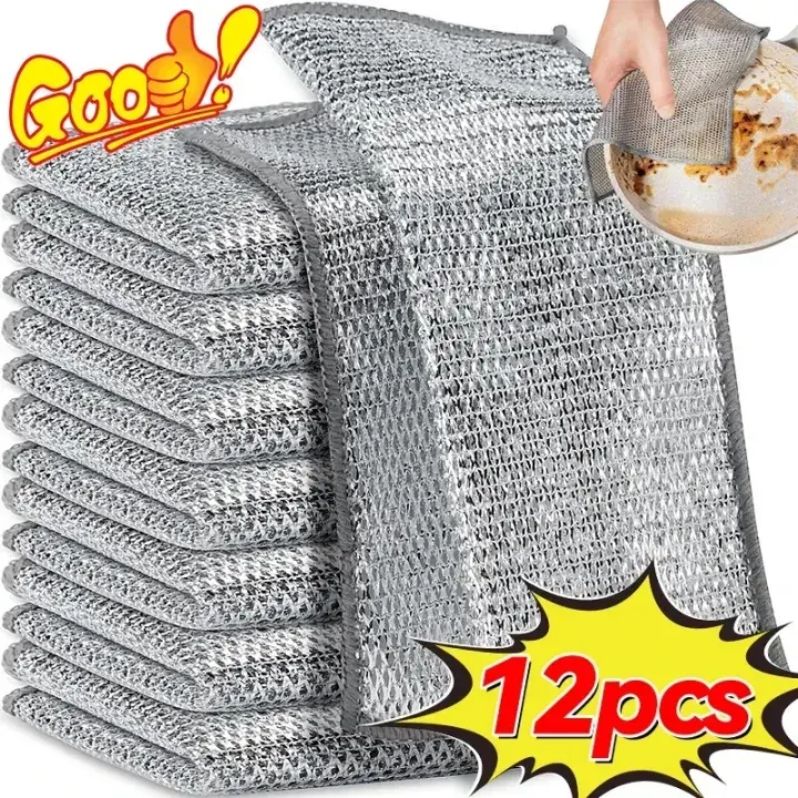 Magic Cleaning Cloth Kitchen Dishwashing, 12 piece