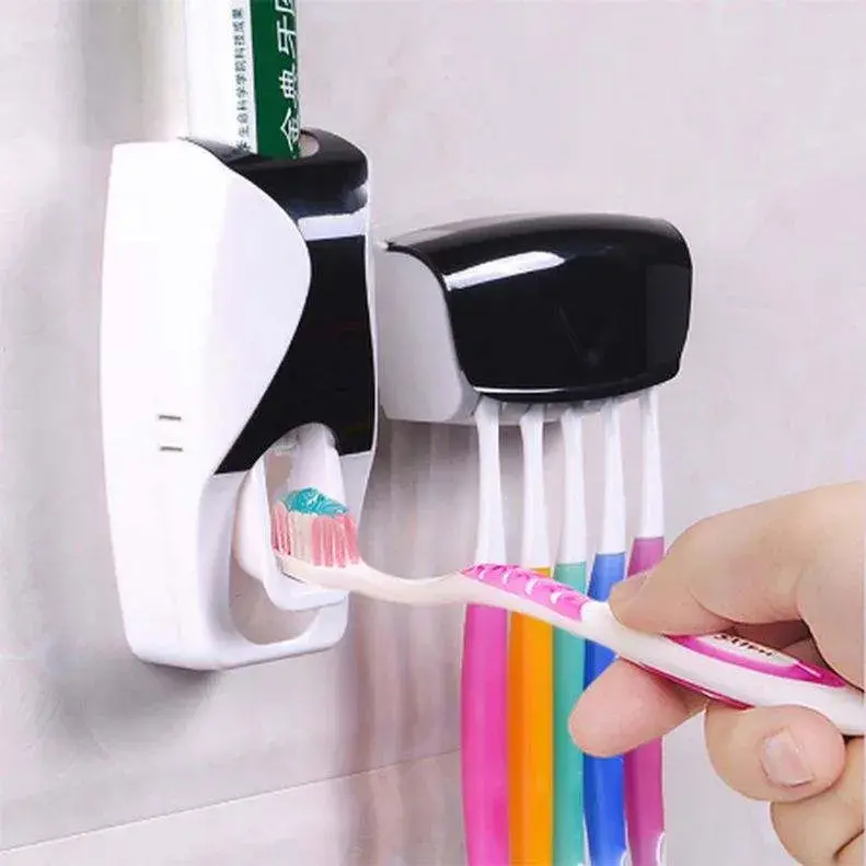 Toothpaste Dispenser + brush holder